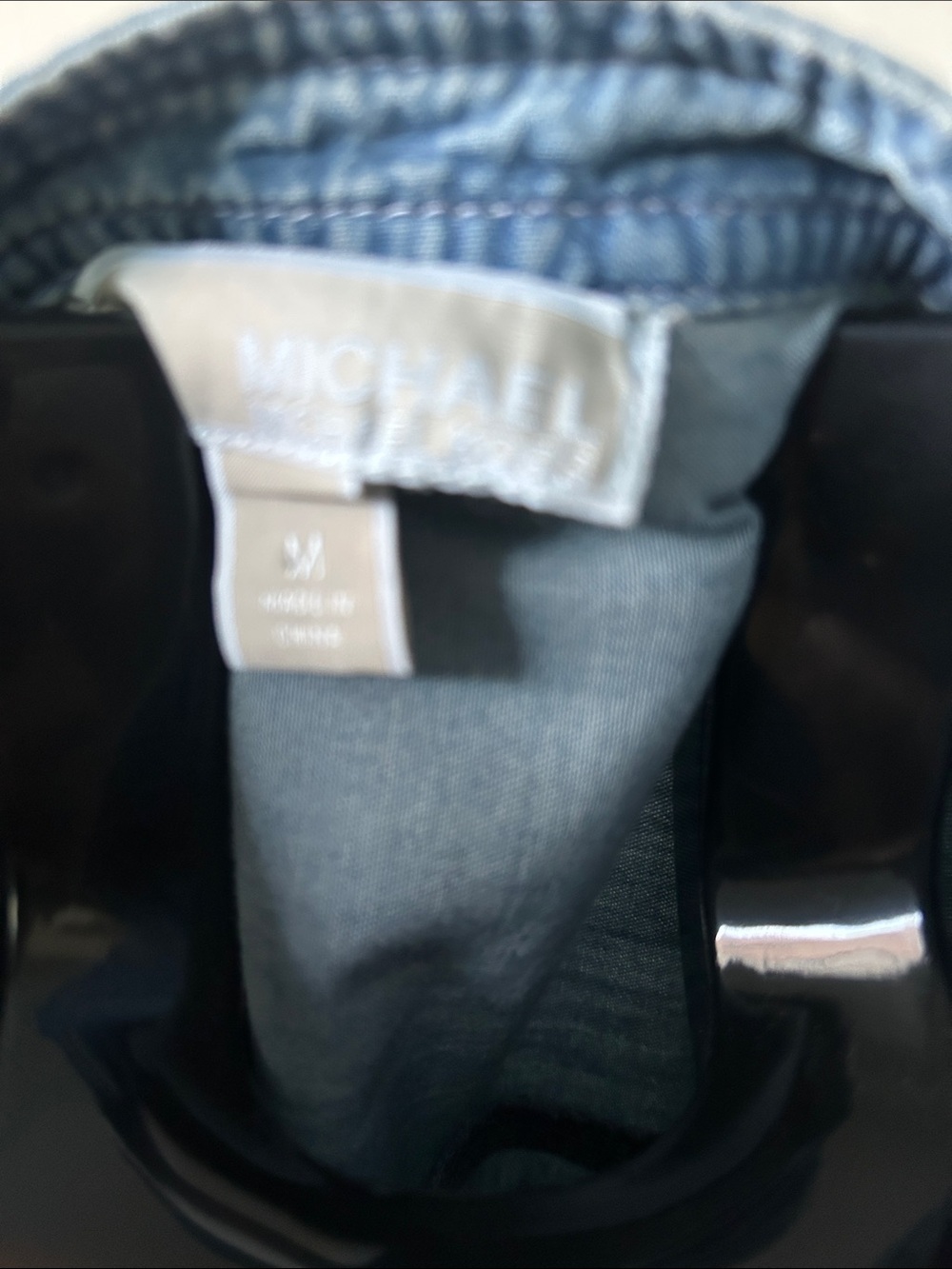 MICHAEL Michael Kors Light Blue Denim Shirt Dress - Picture 2 of 2